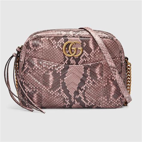 gucci python bag pink|gucci python bag price.